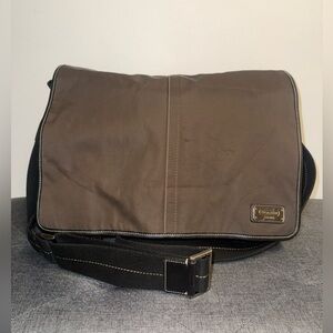 Coach F05304 Japan Exclusive Nylon Leather Shoulder Bag Gunmetal